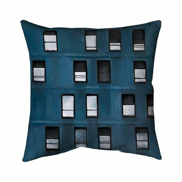Begin Home Decor 20 x 20 in. Urban Building-Double Sided Print Indoor Pillow 5541-2020-CI273